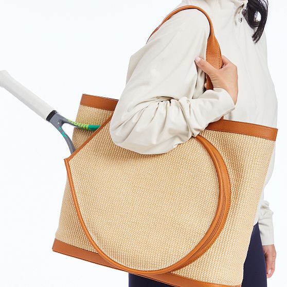 Raffia Tennis Tote
