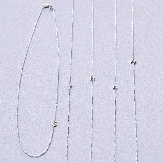 Maya Brenner Asymmetrical Initial Necklace