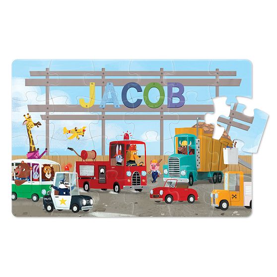 "My Very Own Truck" Personalized Children's Book, Puzzle and Card Game Gift Set