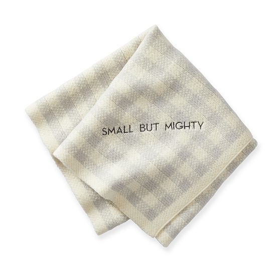 Gingham Knit Baby Blanket