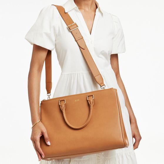 Faux Leather Work Bag