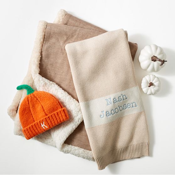 Knit Pumpkin Baby Hat