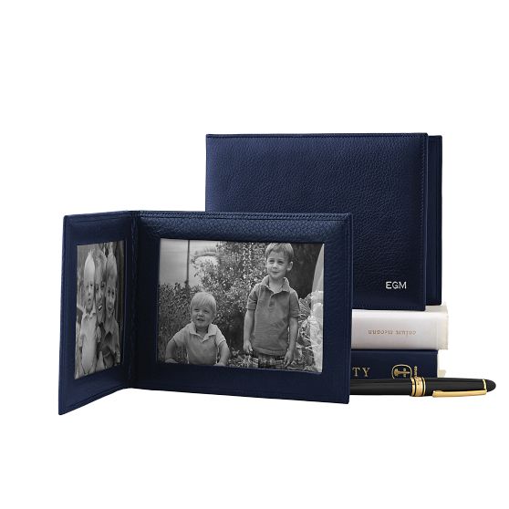 Leather Bi-Fold Desk Frame