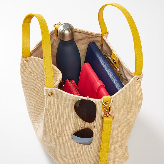 Gemma Italian Raffia Tote