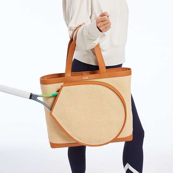 Raffia Tennis Tote