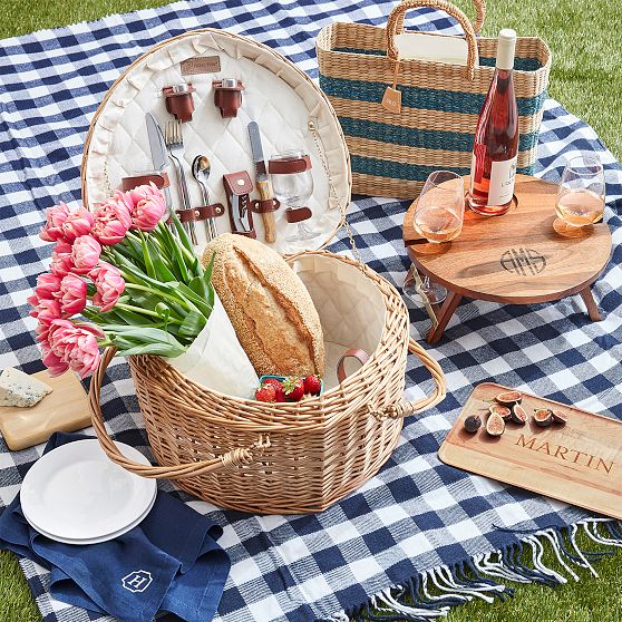 Striped Seagrass Beach Bag