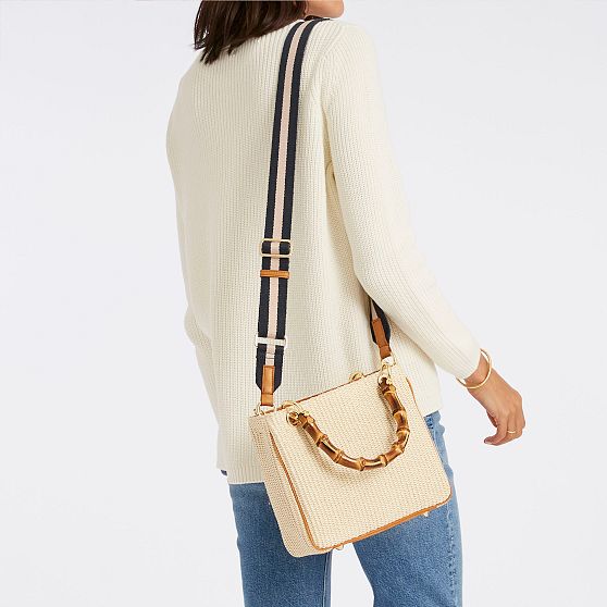 Bamboo Elisabetta Raffia Crossbody 