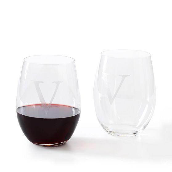Riedel "O" Stemless Cabernet Wine Glass, Set of 2