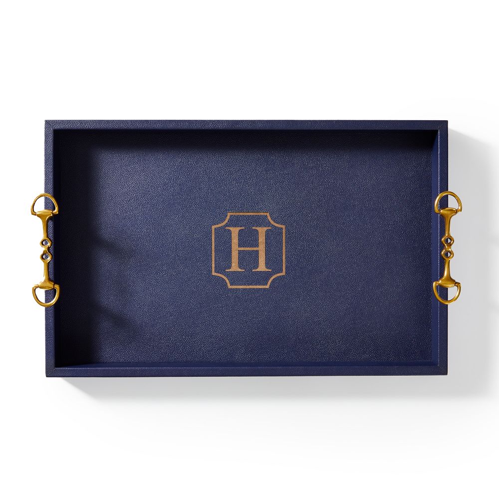Horsebit Leather Tray - "E"