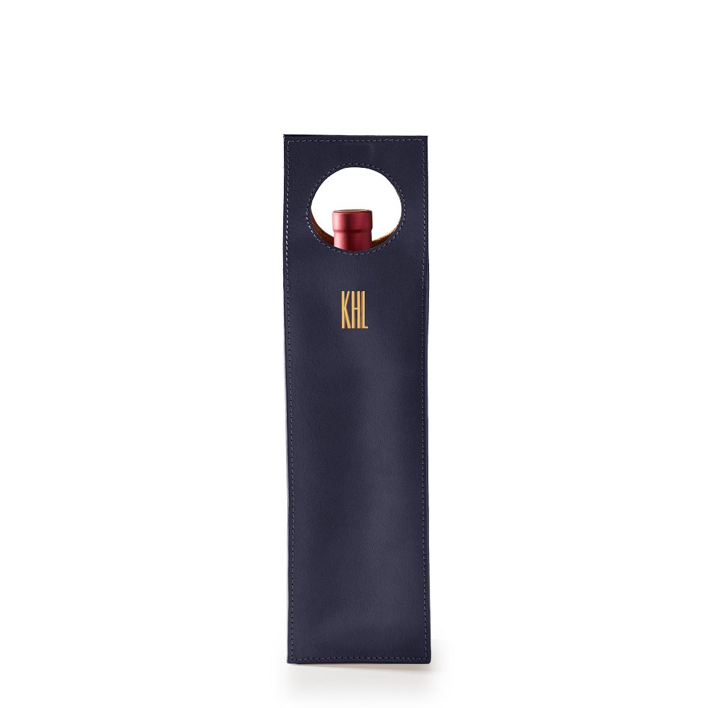 Leather Wine Tote