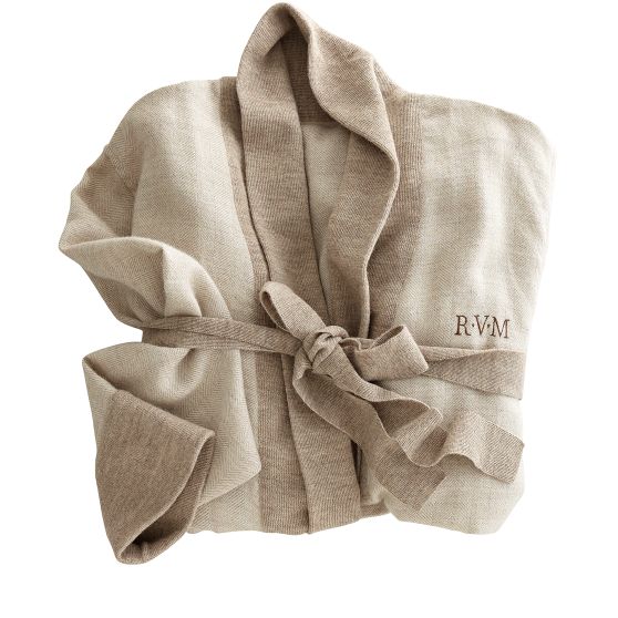 Alpaca Herringbone Bathrobe