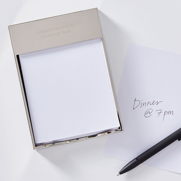 Silver Memo Tray
