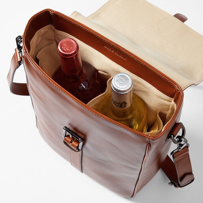 brown leather wine backpack Primeware 4020-bk Treo Three Bottle Black Tote Carrier grain and color will vary. HOT ! Tote Leather Wine