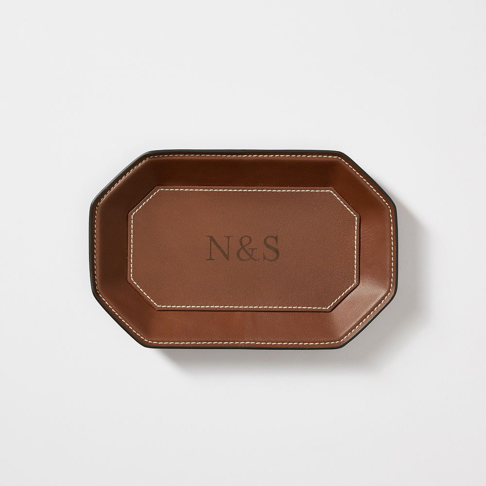 Geo Leather Catchall