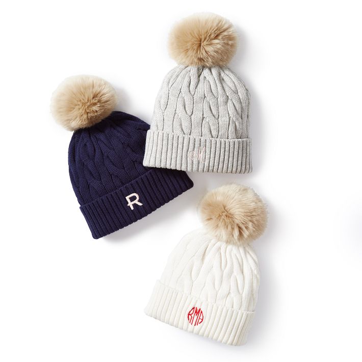 Cable Knit Pom Pom Hat – Cozy Winter Style | Mark and Graham
