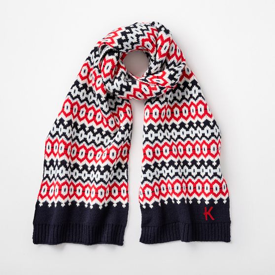 Fair Isle Knit Scarf