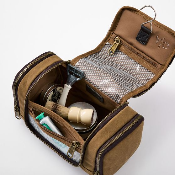 Jack Waxed Canvas Hanging Toiletry Bag