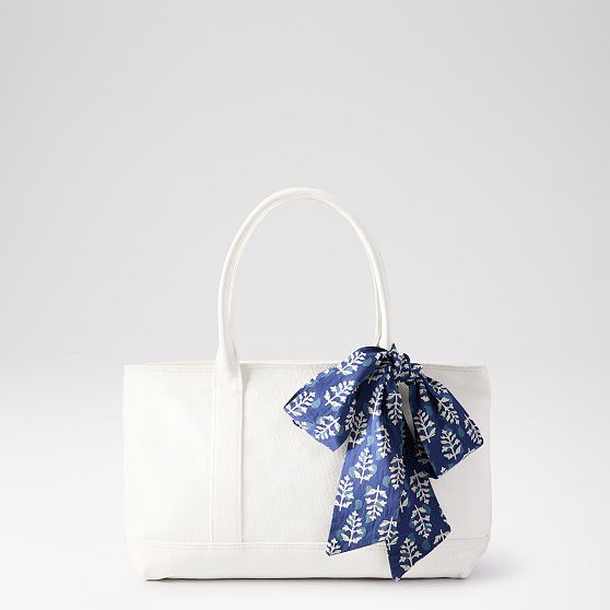 Sylvie Canvas Tote with Wrapped Handles