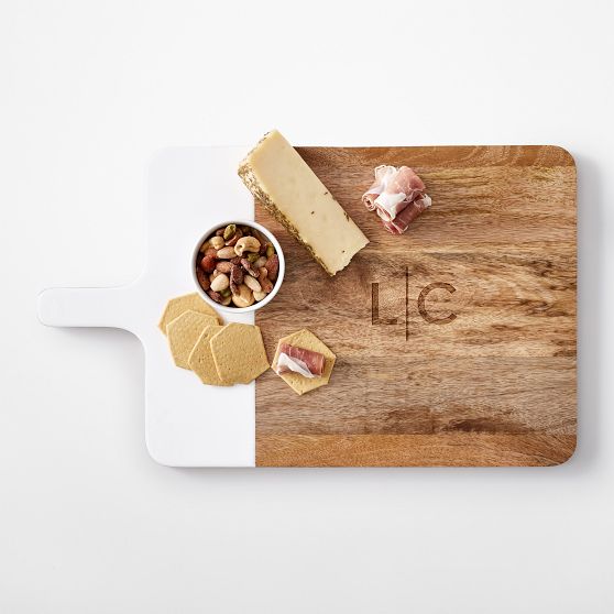 Wood and Enamel Handled Cheese Board​