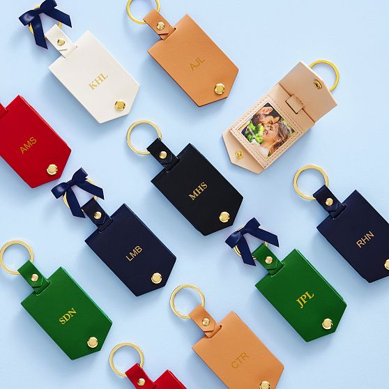 Leather Photo Keychain