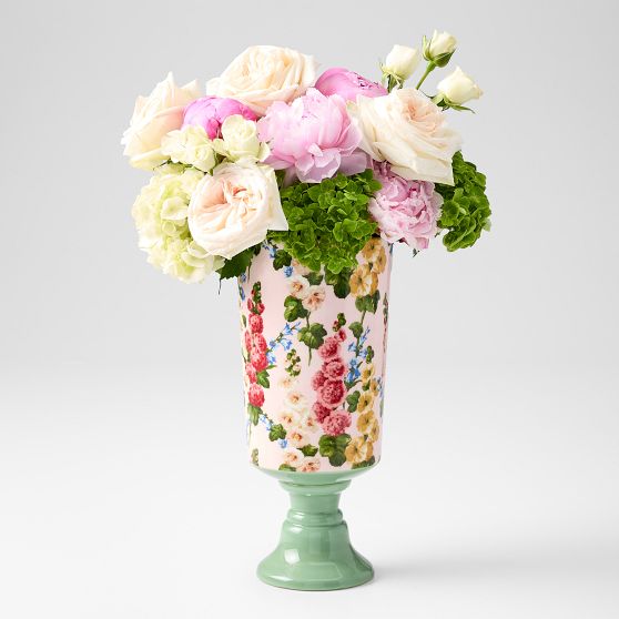 Sanderson Ceramic Pedestal Vase