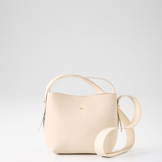 Leah Leather Bucket Crossbody