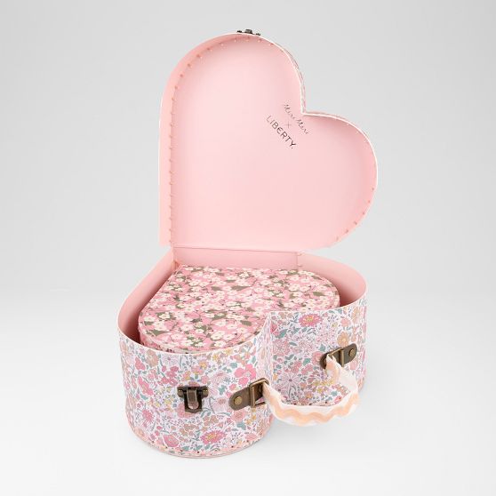 Meri Meri x Liberty London Heart Suitcase Set