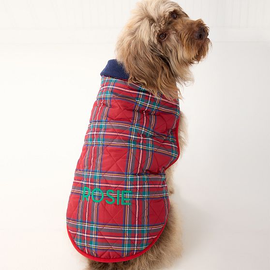 Plaid Sherpa Dog Jacket