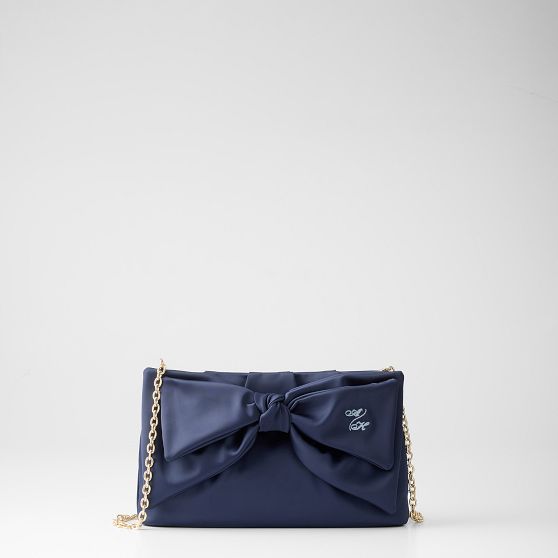 Satin Bow Clutch
