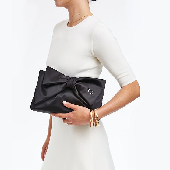 Satin Bow Clutch