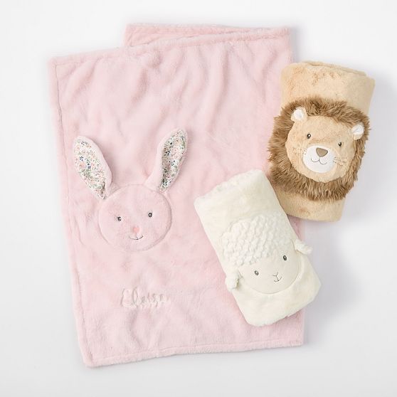 Plush Animal Baby Blanket