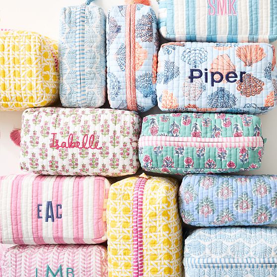 Block Print Travel Pouch