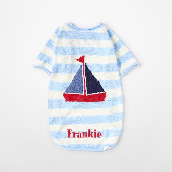 Sailboat Knit Dog Sweater