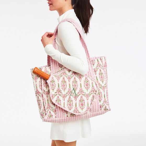 Block Print Pickleball Tote