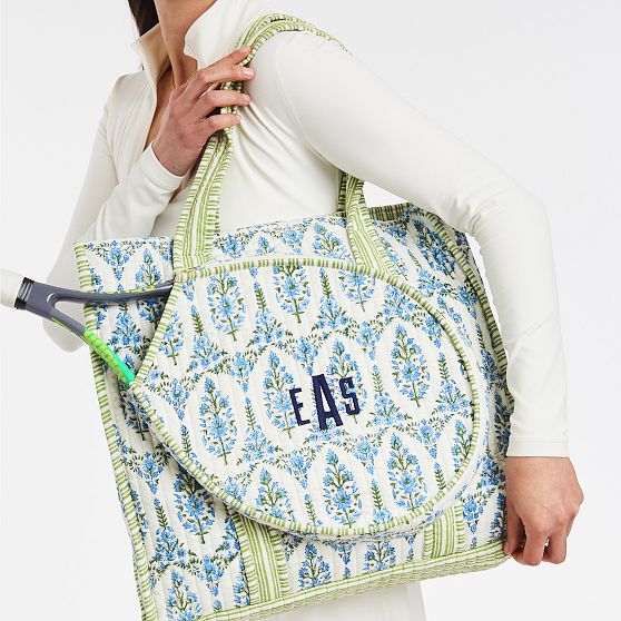 Block Print Tennis Tote