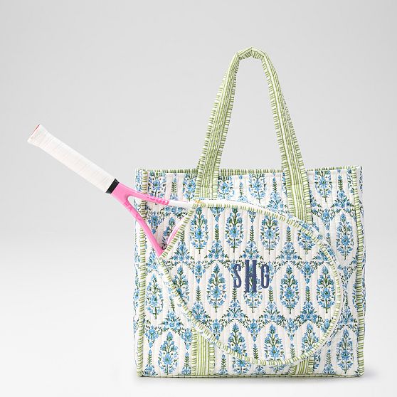 Block Print Tennis Tote
