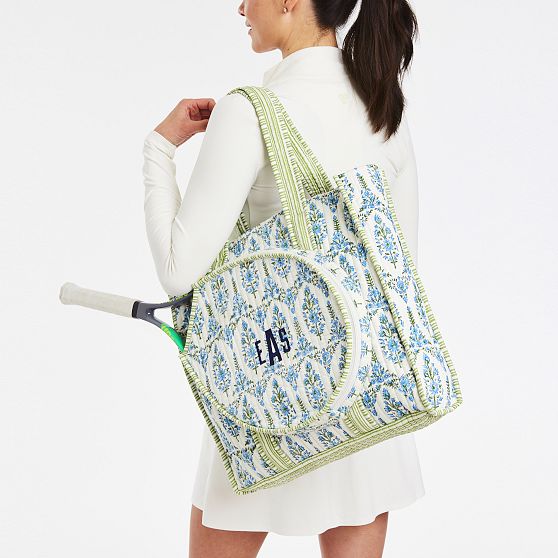 Block Print Tennis Tote
