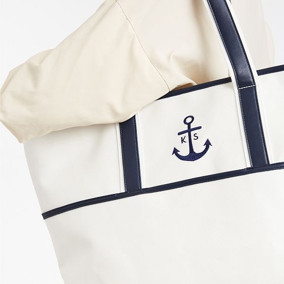 Coated Canvas Travel Tote