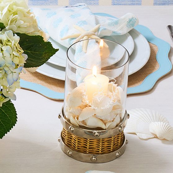 Silver and Wicker Hurricane