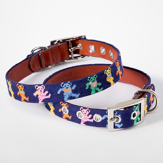 Smathers &amp; Branson Needlepoint Dog Collar