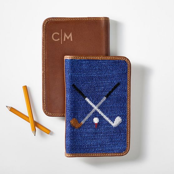 Smathers &amp; Branson Needlepoint Golf Scorecard Holder