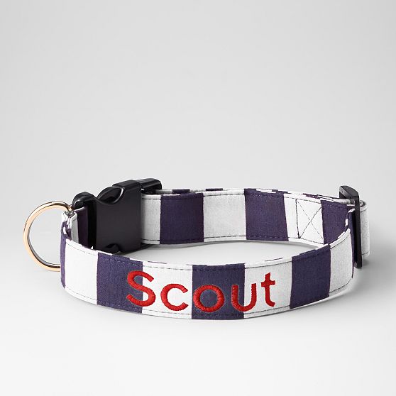 Cabana Stripe Dog Collar