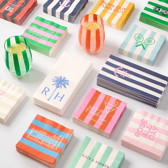 Cabana Stripe Paper Napkins