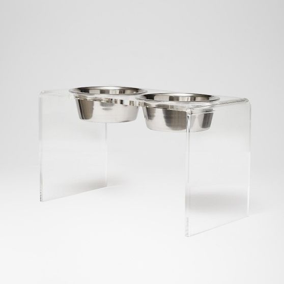 Hiddin Lucite Pet Feeder