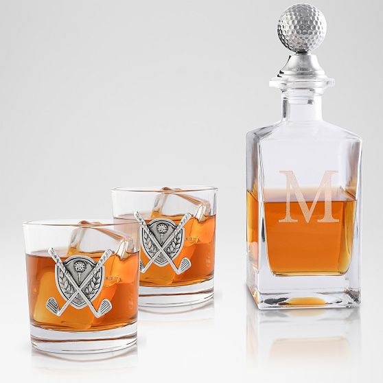 Golf Decanter and Glasses Set