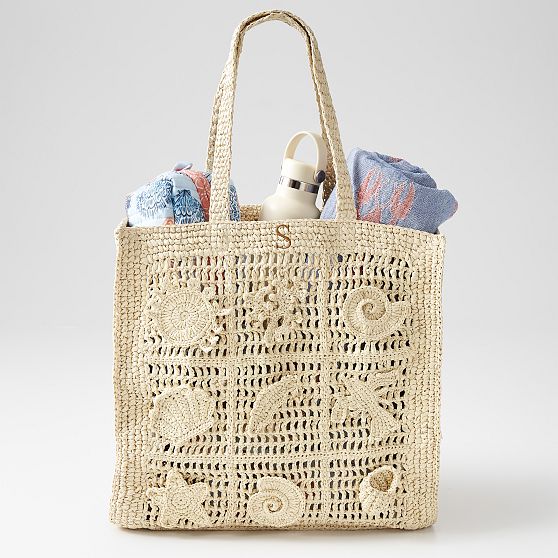 Handwoven Seashell Tote
