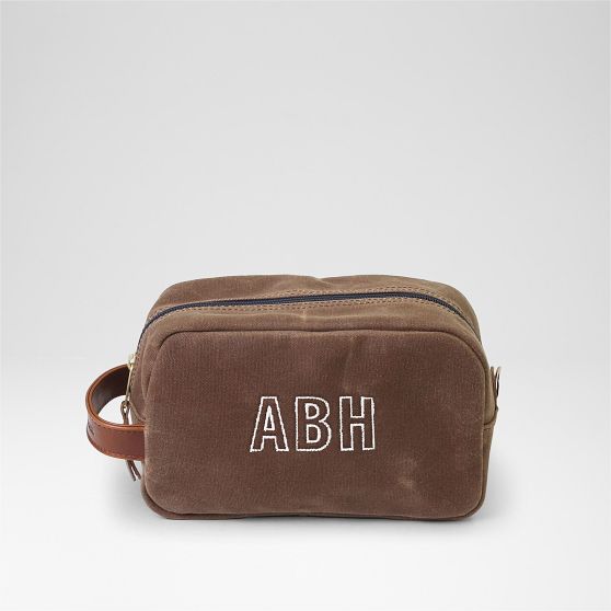 Hudson Sutler Waxed Canvas and Leather Travel Pouch