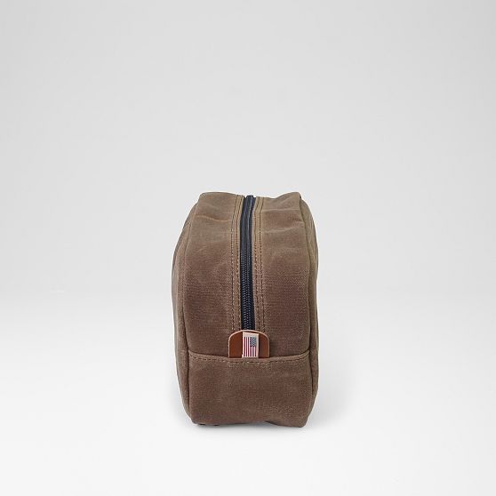 Hudson Sutler Waxed Canvas and Leather Travel Pouch