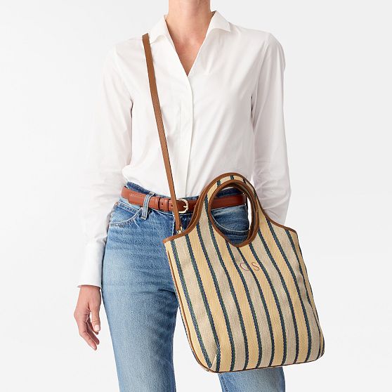 Riviera Italian Circle Handle Tote