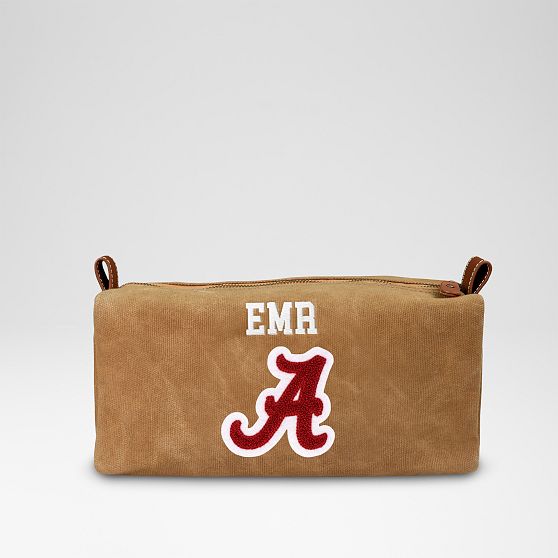 Waxed Canvas Collegiate Travel Pouch